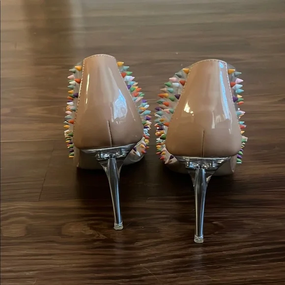 Steve Madden Clear Studded Heels - Picture 3 of 4